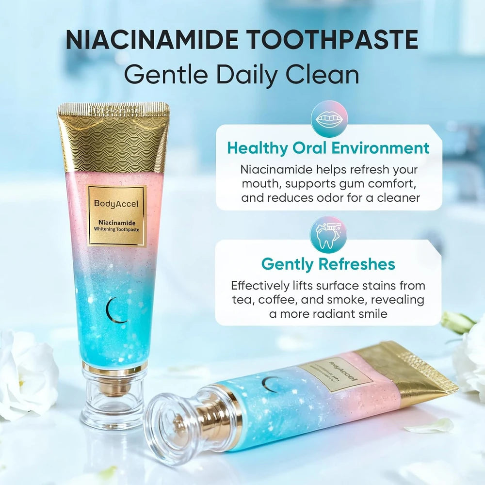 BodyAccel Niacinamide Whitening Toothpaste