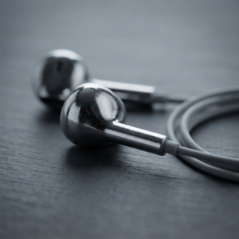 Chrome Wired Earbuds Pro